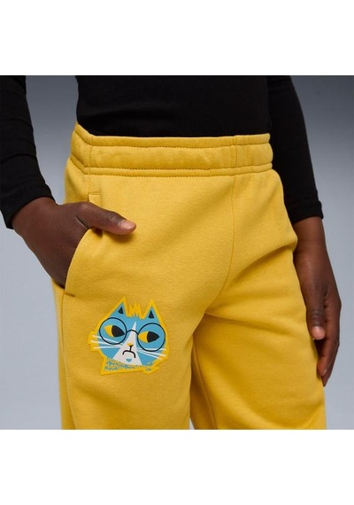 Puma Moody Cat Çocuk Sarı Eşofman Altı Sarı