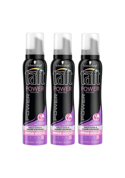 Taft 3'lü Power Kaşmir Köpük 150 ml
