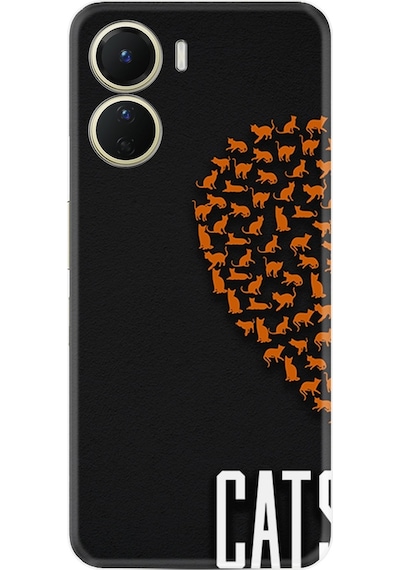 Vivo Y16 Kilif Silikon Desen Cats 1792 566401695