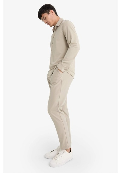Defacto Tailored Regular Fit Kısa Paça Pantolon F1672ax25aubg781 Bej