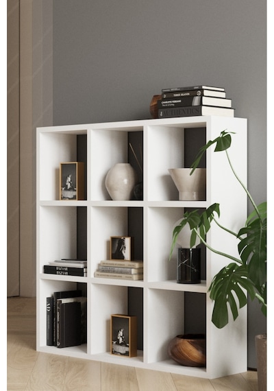 Classy 107oya 9 Raflı Kare Kitaplık Beyaz Classy 107oya 9 Raflı Kare Kitaplık Beyaz