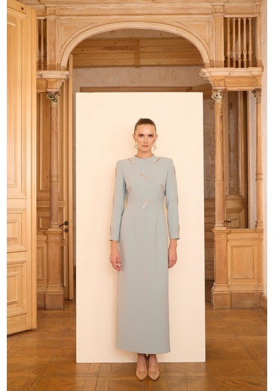 Senna Vanessa Dress Mint Yeşil
