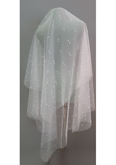 Suzanna Moda Özel Tasarım Oval Sivri Uç İncili Taraklı Kırık Beyaz Gelin Duvağı 1.25 M & 85 Cm Çift Kat Suzanna Moda Özel Tasarım Oval Sivri Uç İncili Taraklı Kırık Beyaz Gelin Duvağı 1.25 M & 85 Cm Çift Kat