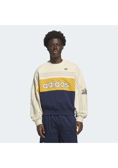 Adidas Ks8191 Varsıty Crew Erkek Sweatshirt Bej