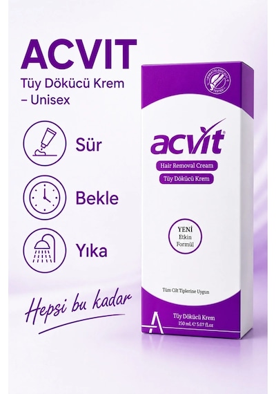Acvit Tüy Dökücü Krem 150 ML