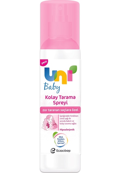 Uni Baby Bebek Kolay Tarama Şampuanı 700ml+saç Tarama Spreyi200ml Tüm Saçlar