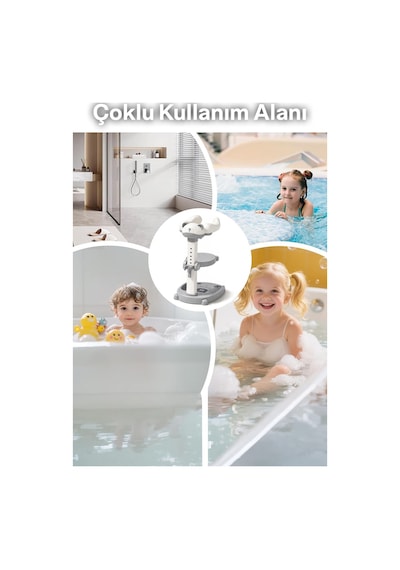 Portatif Bebek Duş Standı Ayarlanabilir Konforlu Ve Güvenli Banyo Desteği Ve Banyo Oturak