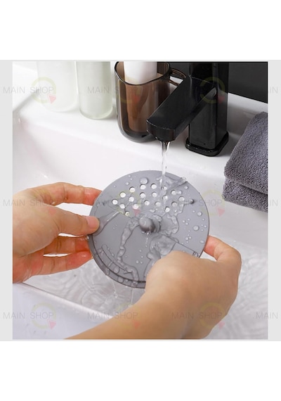 2 Adet Banyo & Mutfak Giderleri İçin Duş Lavabo Süzgeci Kokuya Karşı Koruyucu Gri M-137 Plastik Diğer