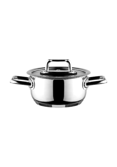 Aryıldız Colombus Metal Kulp Cam Kapak Derin Tencere - 16 Cm