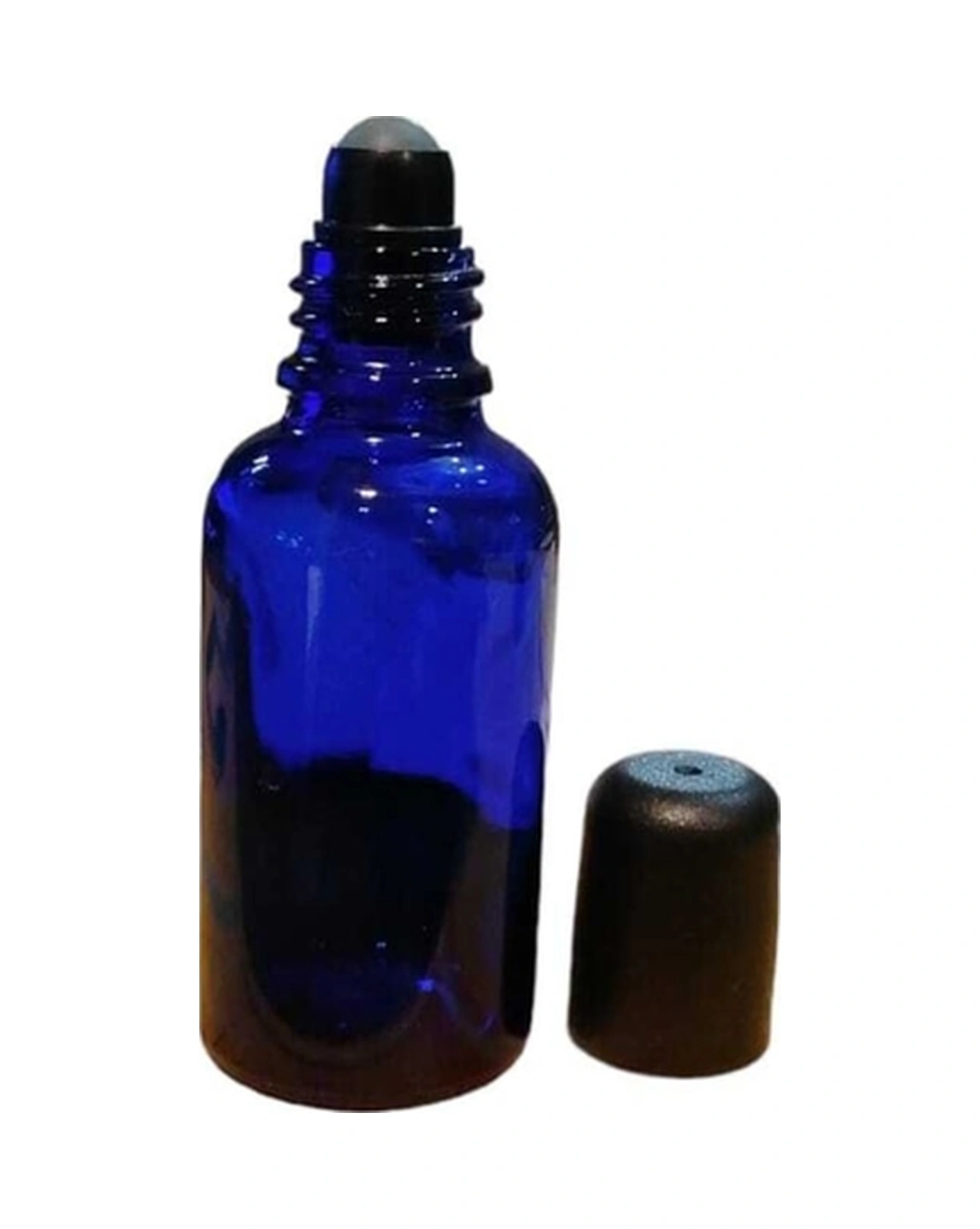 50ml Mavi Cam Şişe Roll-on Şişe, 50 Adet, Bilye Başlıklı Şişe, Cam Şişe, Roll-on Şişesi