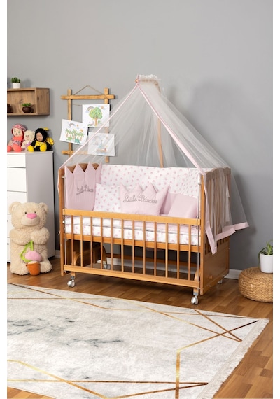 Ahşap Beşik Anne Yanı Beşik Doğal Vernikli 60x120 Pembe Prenses Uyku Seti Yatak Tekerlekli Ahşap Ahşap Beşik Anne Yanı Beşik Doğal Vernikli 60x120 Pembe Prenses Uyku Seti Yatak Tekerlekli Ahşap