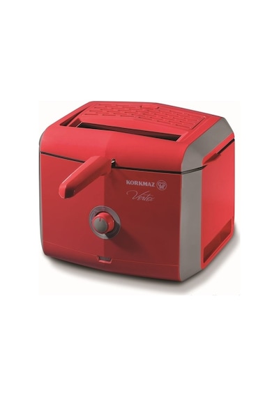 Korkmaz A486-02 Vertex 900 W Fritöz Kırmızı
