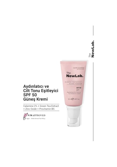 The NewLab Aydınlatıcı Ve Cilt Tonu Eşitleyici Güneş Kremi 50+ Spf