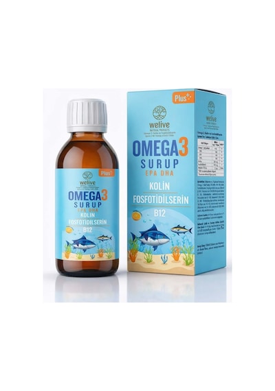 Omega 3 Epa Dha Kolin Fosfatidilserin B12 İçeren Şurup 150 Ml