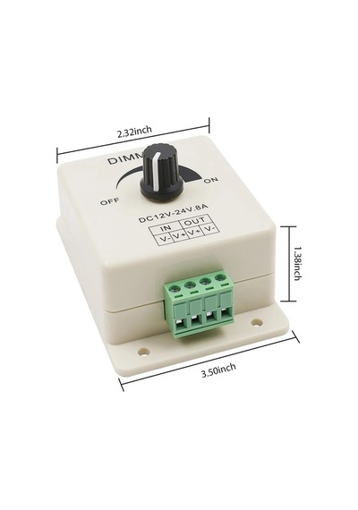 Tls Robotik Led Dimmer Dc 12v 24v 8a Ayarlanabilir Parlaklık Kontrolü Diğer
