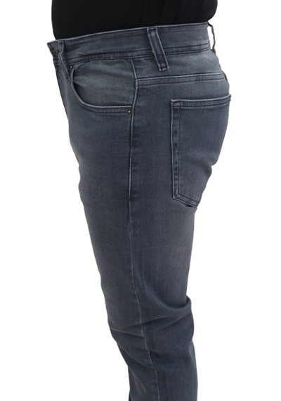 Hacker Denim Hacker Dmctekstil Erkek 1013 Yüksek Bel Rahat Kesim Boru Paça Jean Pantolon Indigo