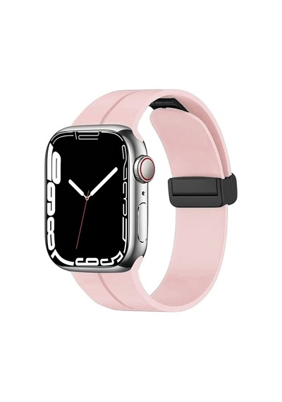 Apple Uyumlu  Watch  10 Serisi 46mm Redclick Krd-84 Silikon Modern Tasarım Kordon