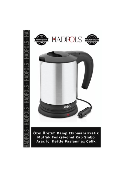 Özel Üretim Kamp Ekipmanı Pratik Mutfak Fonksiyonel Kap Sinbo Araç İçi Kettle Paslanmaz Çelik