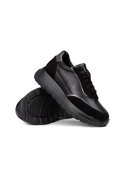 Deery Kadın Hakiki Deri Siyah Sneaker Ayakkabı - M0509zsyhe01 Siyah