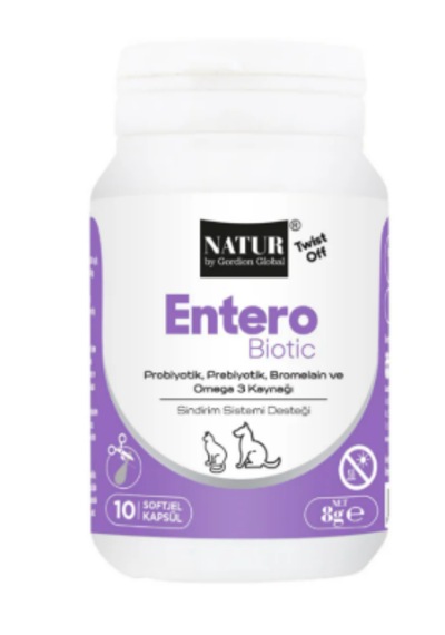 Natur Enterobiotic Twist-off Kedi Köpek İshal Önleyici Ve Bağırsak Florası Düzenleyici 10 Cp