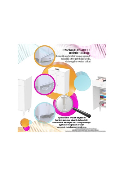 Eliusta Rose 100 Cm Beyaz 1 Çekmeceli Banyo Mutfak Dolabı 4 Bölmeli 3 Raflı Çok Amaçlı Dolap 100x88x32,5 Cm Beyaz Eliusta Rose 100 Cm Beyaz 1 Çekmeceli Banyo Mutfak Dolabı 4 Bölmeli 3 Raflı Çok Amaçlı Dolap 100x88x32,5 Cm Beyaz