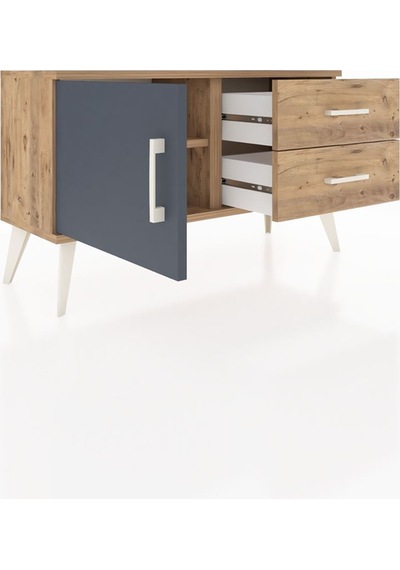 Arges Şifonyer Tek Raflı 2 Çekmeceli Tek Kapaklı 88x30x48 Çam-antrasit/çam Antrasit/çam Arges Şifonyer Tek Raflı 2 Çekmeceli Tek Kapaklı 88x30x48 Çam-antrasit/çam Antrasit/çam