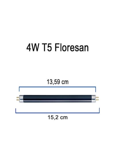 Şahnet 4w T5 Blb Floresan Ampul Mor Işık 13,6 Cm- Para Makinesi Lambası