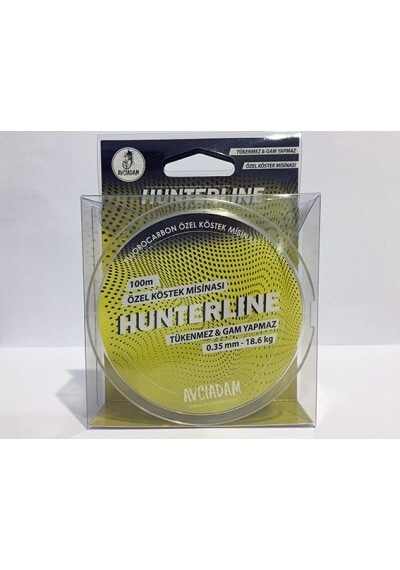 Hunterlıne 0,35Mm - 18.6Kg 100M Fluorocarbon Köstek Misinası