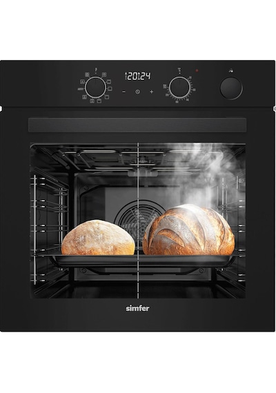 Simfer 8244 11 Fonksiyon Steam Master Ankastre Fırın Siyah Cam Dijital