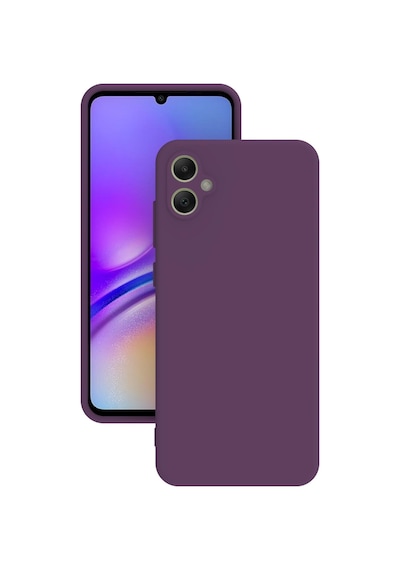 Samsung Uyumlu Galaxy A07 Kılıf Kamera Korumalı Silikon Rubber Arka Kapak Mor