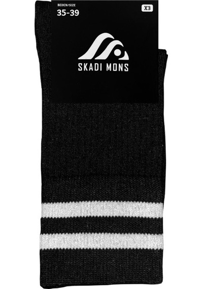 Skadi Mons Tennis 2 Pack Unisex Siyah Çorap 1605030423-001 Siyah