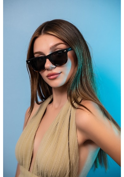 Montblack Mb6802 C5-mat Kahve Wayfarer Erkek Güneş Gözlüğü Çok Renkli