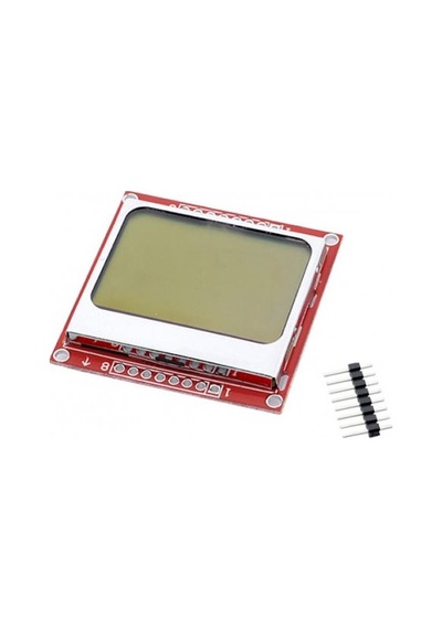 Devremarkt 5110 84x48 Lcd Modül 84 X 48 Pixel Grafik Lcd Display Ekran 5v Beyaz Arka Işık Gösterge Menü Resim