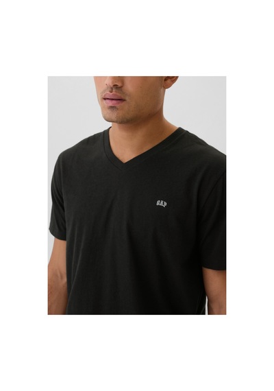 Gap V-frch Everyday Soft Erkek Tişört SIYAH