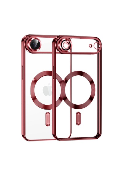 Apple iPhone Uyumlu-  17 Air Kross Magneticsafe Kapak - Kırmızı