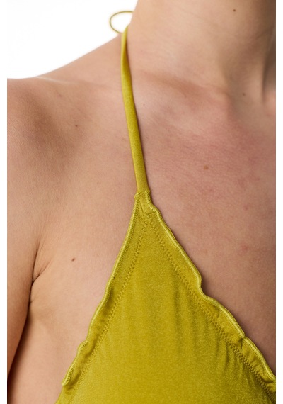 Penti Yeşil Emilia Frill Üçgen Bikini Üstü