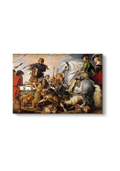 Paul Rubens - Kurt Ve Tilki Avı Tablosu 60 X 40 -