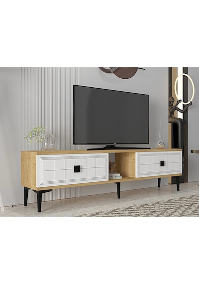 Tsa1501db - Yuka Tv Stand Safirmeşe-beyaz 150cm Safirmeşe-beyaz