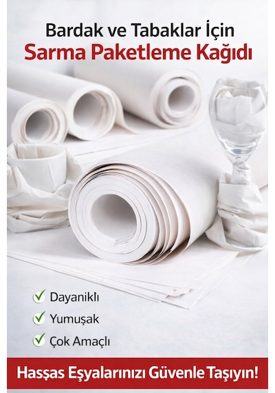 40x60 Tabak - Bardak Sarma Taşıma Taşınma Paketleme Kağıdı 10 Adet