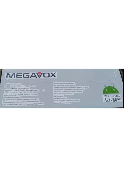 Megavox Mgx-5101 5 İnch Dual Knobs Camera Dahil Android Teyp