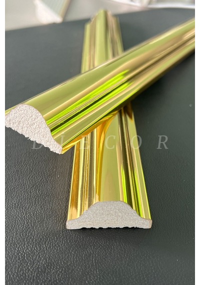 Diecor Dekoratif Polistren 10 Adet 4 Cm Gold Duvar Çıtası Beyaz 4 Cm Model:xa211