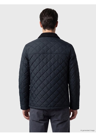 Lcwaıkıkı Classic Lacivert Regular Fit Kadife Yaka Erkek Şişme Mont