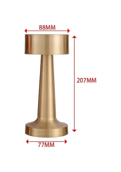 Rose Gold Dokunmatik 3 Kademeli Led Masa Lambası
