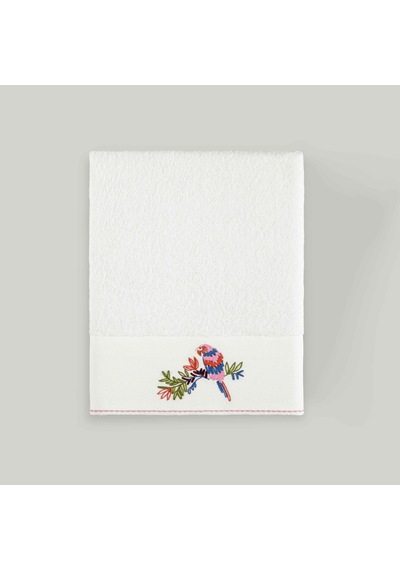 Linens Tropicano Pamuk 50x85 Cm Yüz Havlusu Beyaz 450 G/m²