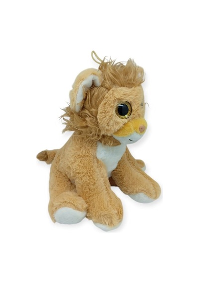 Peluş Cam Gözlü Hayvanlar 25 Cm - Aslan