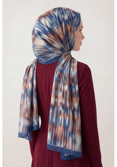 Silk Home Su Yolu Desen Somon 75x195 Soft Şal Çok Renkli