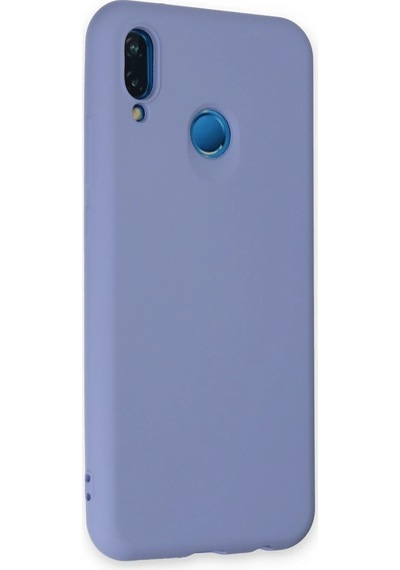 Newface Huawei P20 Lite Kılıf Nano İçi Kadife Silikon Glblseme - 97 - Lila LİLA
