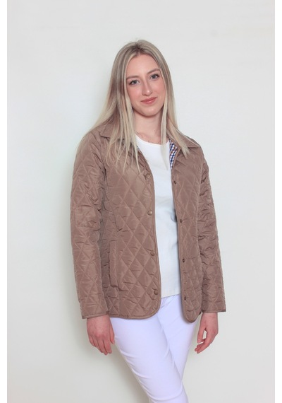 CottonCool Kadın Bej Baharlık Kapitone Mont