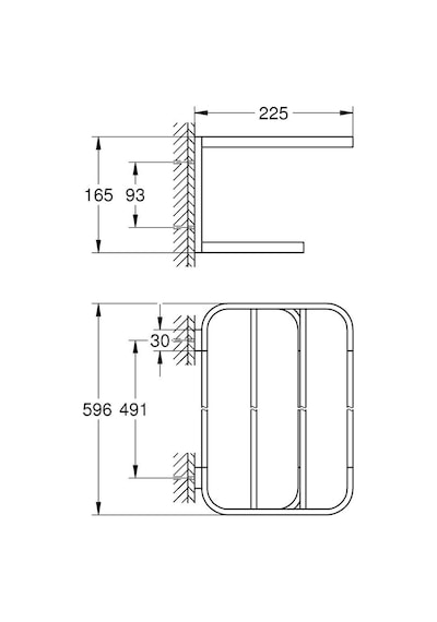 Grohe Selection Banyo Havluluğu - 41066DL0 Bakır