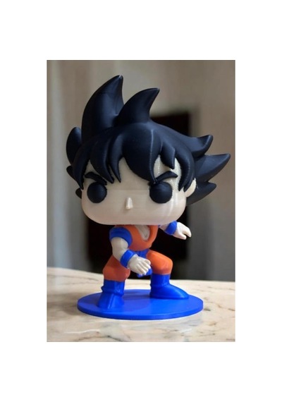 Goku Temalı 3d Figürü